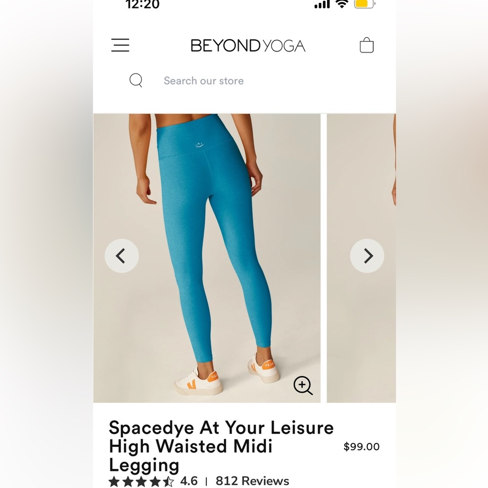 Beyond Yoga Spacedye High Waisted Legging. Cali Blue Heather color